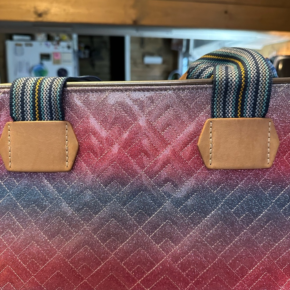 Consuela Pink and Blue Gradient Tote - Picture 10 of 15